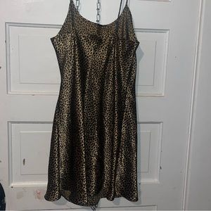 Leopard night gown / slip dress